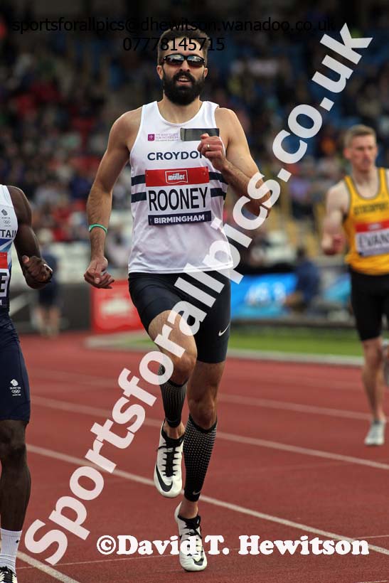 Mens 400 metres, British Championships, Birmingham. Photo: David T. Hewitson/Sports for All Pics